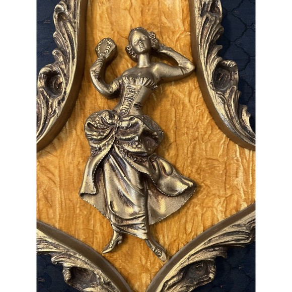 Romm Mfg Baroque Wall Art Woman with Mirror Style 770 New York - Picture 3 of 4